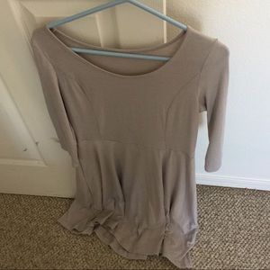 A grey dress (flown) loose fitting